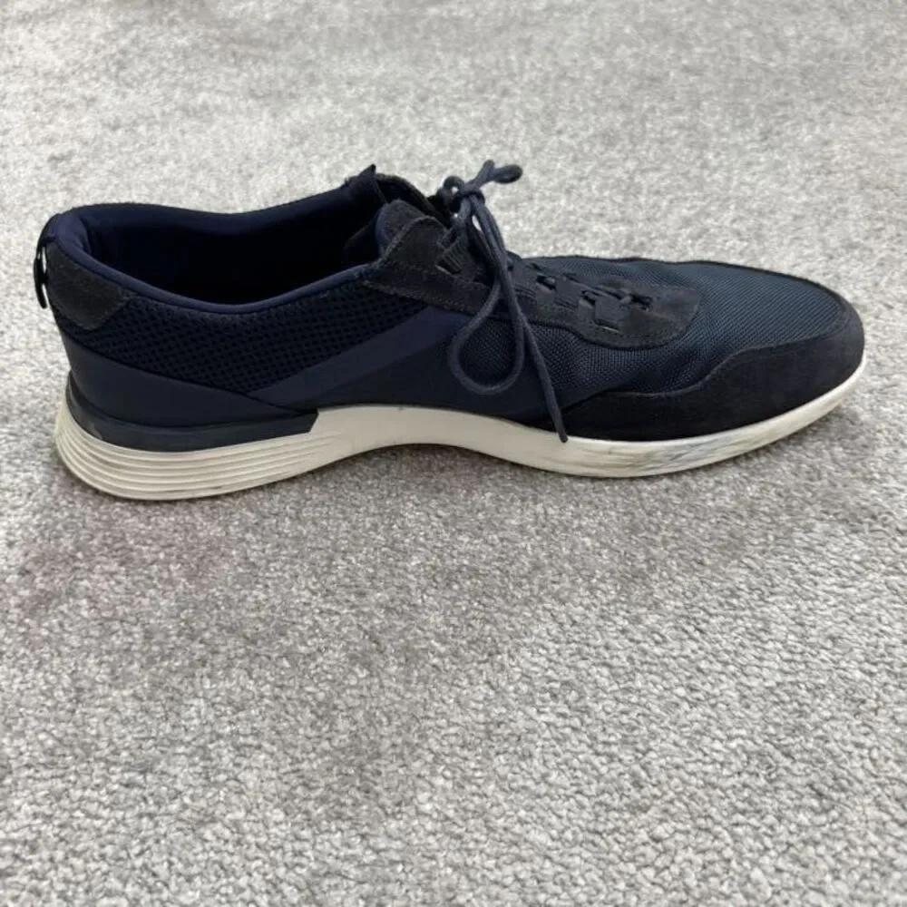 Wolf & Sheperd Crossover Longwing Suede Sneaker Shoes Mens 14M Navy Blue Casual